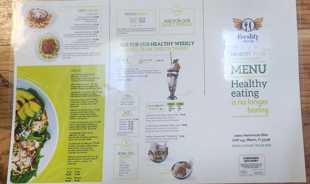 Freshty Route 305 Menu image 1